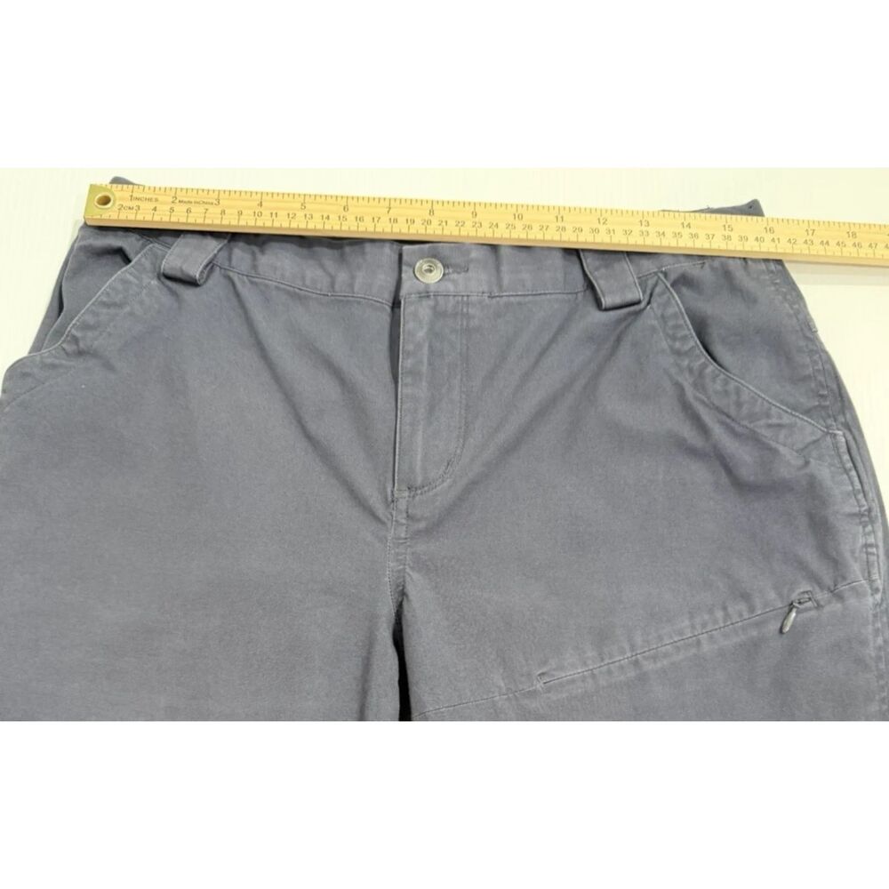 Duluth Trading Co Ankle Pants Womens 12 Gray Stretch Hiking Trousers Fit 32x26 - Picture 3 of 9
